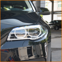 Untuk BMW Seri 5 F10 F11 F18 2011-2017 Facelift Upgrade Angel Eyes LED DRL Proyektor Lampu Depan LED Headlight Assembly