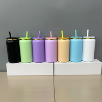 Gobelet en acier inoxydable de 16 oz, isolation sous vide à double paroi, gravé au laser, peut contenir des tasses revêtues de poudre d'or pour les cadeaux