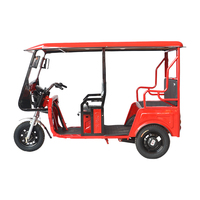 Rickshaw à carrosserie ouverte pour 4 passagers, tricycle électrique haute vitesse et haute capacité de charge