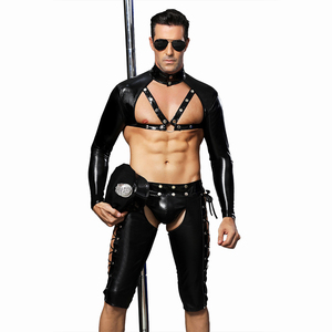 Cosplay <span class=keywords><strong>de</strong></span> los hombres Ropa interior sexy <span class=keywords><strong>Traje</strong></span> <span class=keywords><strong>de</strong></span> policía <span class=keywords><strong>Traje</strong></span> <span class=keywords><strong>de</strong></span> lencería Uniforme <span class=keywords><strong>Traje</strong></span> <span class=keywords><strong>de</strong></span> tentación para Bar Discoteca - Product Image 6