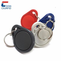 Prix usine sans contact Rfid 13.56Mhz MIFARE ultraléger EV1 Nfc porte-clés carré avec porte-clés
