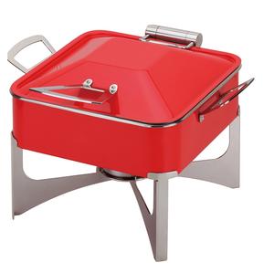 Plat de buffet en cuivre couleur rose rouge - Product Image 6