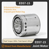 Module de joint robotique intégré ED57-15 24-60V 7.7Nm 26Nm CANFD pour bras de robot humanoïde, robot quadrupède, automatisation et unité de contrôle