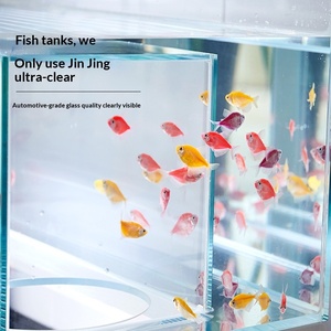 Pecera de Vidrio Ultra Blanco para Gatos con Plataforma de Observación Interactiva de Doble Capa para el Hogar, 2 Niveles, para Jugar y Descansar - Product Image 3