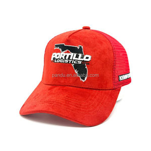 Gorra Trucker de Gamuza con Logotipo Personalizado de Empresa OEM/ODM, Mapa de Florida, <span class=keywords><strong>Portillo</strong></span> Logistics, Malla Trasera, Uniforme de Empresa, Gorra de Trabajo - Product Image 2