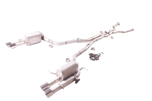Sistema de Escape de Alto Rendimiento para <span class=keywords><strong>BMW</strong></span> <span class=keywords><strong>M5</strong></span> <span class=keywords><strong>E60</strong></span> S85 5.0L <span class=keywords><strong>V10</strong></span>, Catback SS304, Válvula Eléctrica Doble, Silenciador Cuádruple - Product Image 2