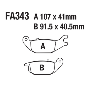 ผ้าเบรกดิสก์มอเตอร์ไซค์สำหรับ FA343 <span class=keywords><strong>HONDA</strong></span> CBR125 XL125 <span class=keywords><strong>Z125</strong></span> CBR150 YAMAHA MW125 - Product Image 4