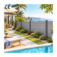 Panneaux de clôture de jardin en composite bois-plastique (WPC) écologiques de 6 pieds pour l'Australie – Clôture décorative extérieure pour la intimité du jardin et du patio
