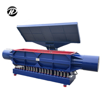 Machine de finition vibratoire linéaire horizontale HD à cuve, revêtement PU, couvercle insonorisé, capacité 1100L, moteur certifié CE, pour pierre