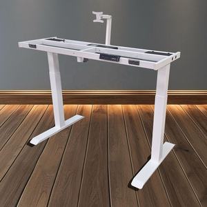 Cadre <span class=keywords><strong>de</strong></span> bureau électrique moderne à deux étages et hauteur réglable trois moteurs mécanisme <span class=keywords><strong>de</strong></span> pliage électrique meubles <span class=keywords><strong>de</strong></span> travail - Product Image 1