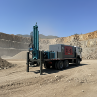 Pompe de forage de puits d'eau sur camion hydraulique personnalisée, moteur diesel, profondeur 400m, haute efficacité, ISO9001