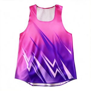 Camiseta Deportiva de Alto Rendimiento Personalizada Multicolor de Secado Rápido, Transpirable, Ligera y sin Costuras para Hombre y Mujer, Chaleco Deportivo para Correr - Product Image 1
