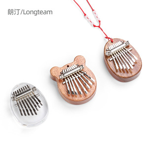 Kalimba Cadeau Mini Piano à Doigts en Cristal Cœur Fleur de Pêcher Jouet Kalimba Petit Instrument de Musique Vente en Gros - Product Image 2