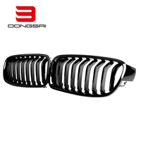 Calandre avant à lamelles simples en ABS noir brillant pour BMW Série 3 F30 F31 F35 2012-2019, ensemble de style automobile moulé par injection
