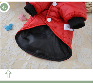 ¡Venta al por mayor! Abrigo cálido de algodón con diseño de botones para perros - Product Image 3