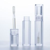 Tubes cosmétiques personnalisés en plastique ABS écologique, applicateur en tube, étiquette privée, OEM, entièrement transparents, vides pour les lèvres