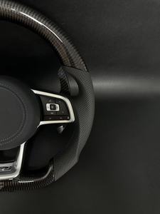 Volant en fibre de carbone au <span class=keywords><strong>prix</strong></span> d'usine pour Volkswagen <span class=keywords><strong>Golf</strong></span> 7 75 GTI GTD <span class=keywords><strong>GTE</strong></span> R Polo GTI Tiguan Passat - Product Image 5
