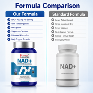 Fabricante de Suplementos Nutracéuticos NAD 750 mg para la Salud Celular y Apoyo Antienvejecimiento 60 Cápsulas de NAD - Product Image 2