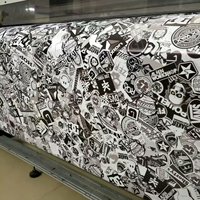 Vinilo Adhesivo Bomb para Rotulación de Vehículos, Vinilo Adhesivo Bomb Graffiti para Coches, Película de Vinilo Bomb para Motocicletas
