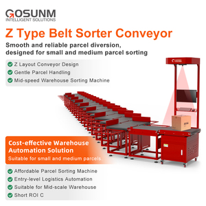 ระบบคัดแยกอัตโนมัติพร้อมระบบชั่งน้ำหนักแบบคงที่ DWS สำหรับคลังสินค้า อุปกรณ์คัดแยกพัสดุรูปตัว Z วัสดุสแตนเลสใหม่ - Product Image 2