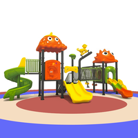 Équipement de jeu extérieur commercial pour enfants de 3 à 12 ans, grande structure de parc d'attractions, balançoire, acier galvanisé, toboggan LLDPE, 500 kg
