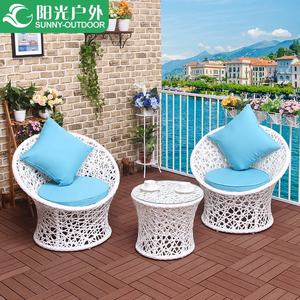 बालकनी अवकाश <span class=keywords><strong>Patio</strong></span> फर्नीचर उद्यान टेबल एल्यूमीनियम धातु रतन भोजन गोल मेज और कुर्सी सेट - Product Image 2