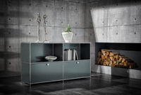 Meuble de salon moderne et minimaliste avec cadre métallique, 2 tiroirs, design gain de place pour hôtel et usage domestique, meuble de rangement durable