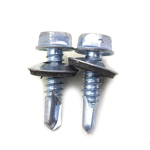 สกรูยึดหลังคาอาคารจีนพร้อมแหวนยาง สกรูหัวหกเหลี่ยมแบบเจาะเอง - Product Image 3