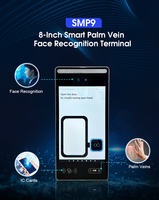 Terminal intelligent personnalisable SMP9 WiFi Android 11 avec reconnaissance faciale et de la veine palmaire, mesure de la température