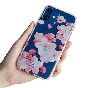 De brillante flor híbrido teléfono móvil claro impresión IMD <span class=keywords><strong>para</strong></span> <span class=keywords><strong>iPhone</strong></span> <span class=keywords><strong>12</strong></span> <span class=keywords><strong>Mini</strong></span> <span class=keywords><strong>12</strong></span> Pro Max caso - Product Image 4