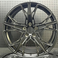 Nouvelles jantes en alliage d'aluminium forgé, design monobloc concave doré, finition chromée, décalées, 18-24 pouces, 5x112 114.3 120, compatibles avec Audi