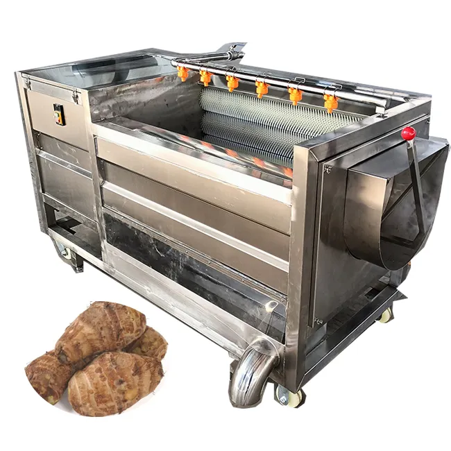 Automatische industrielle Kartoffel schälmaschine Cassava Peeler Karotten wasch-und Schälmaschine