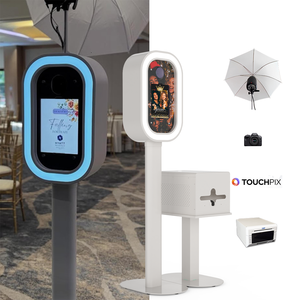 2025 Smart Oval Photo Booth Machine Tool-Free Setup Standing Photo Booth <b>Camera</b> with Instant <b>Print</b> for Parties - Product Image 1