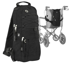 Adjustable Shoulder <b>Walker</b> Tank Carrying Bag Soft Lined Portable Oxygen Tank Holder Backpack for Wheelchairs - Product Image 2