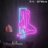 Koncept Enseigne LED personnalisée 30 pouces Néon Publicité Télécommande Décoration de bâtiment de mariage Surface acrylique IP65