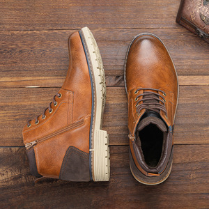 دانتيل شتوي عصري مصنوع يدويًا دافئ جيد التهوية للرجال طراز روماني كلاسيكي ارتفاع يزيد من الثلوج من الدانتيل - Product Image 6