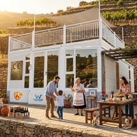 Maison conteneur modulaire en acier contemporaine extensible et personnalisable, unité d'appartement préfabriquée avec cuisine et salle de bain pour les États-Unis et le Canada