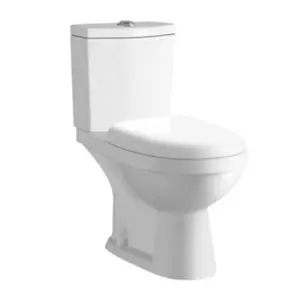 Quality approved washdown two piece hospital disabled elongated dual-flush toilet WC