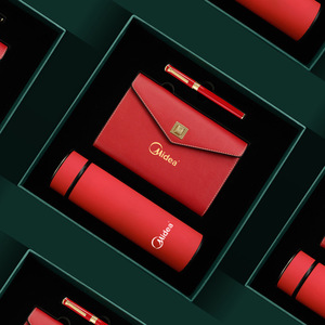 节日礼品商务礼品套装皮革活页定制印花Themos笔笔记本礼品套装纪念品企业 - Product Image 6