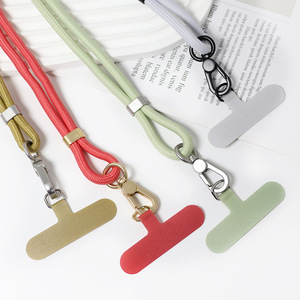 Wanlisheng Phone <b>Lanyard</b> 6mm <b>Polyester</b> Adjustable Crossbody Neck Strap Anti Loss Chain Gray - Product Image 2