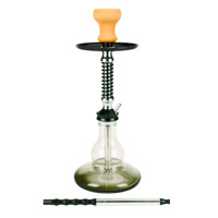 Narguilé arabe 10 trous en alliage d'aluminium narguilé à tube unique de taille moyenne