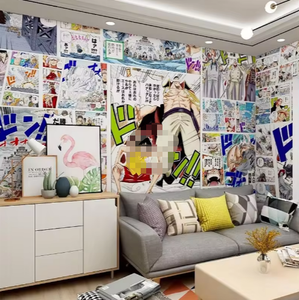 ภาพจิตรกรรมฝาผนังตกแต่งห้องนอนผ้าชิ้นเดียวการ์ตูนอะนิเมะญี่ปุ่น - Product Image 4