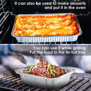 3200ml Eco-Friendly Disposable Aluminum <b>Foil</b> Rectangle Lids Food Grade <b>Container</b> with Durable Seal - Product Image 4