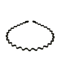 LRTOU Vente en gros d'accessoires de mode pour cheveux, serre-tête antidérapant unisexe, simple, en métal, à ressort, ondulé, bandeau de sport pour hommes