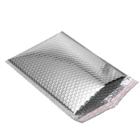 Bolsas de plástico para correo de burbujas autoadhesivas, de papel metálico sobre acolchado, muestra gratis, bolsa de burbujas recubierta de aluminio para mensajería