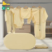 Ensemble de vêtements pour bébé nouveau-né en coton biologique certifié GOTS et OEKO-TEX, 7 pièces, ensemble cadeau pour boutique DTC