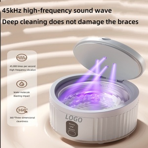 160ml Household Ultrasonic UV <b>Cleaner</b> Machine Jewelry Aligner <b>Retainer</b> Denture Ultrasonic Cleaning - Product Image 3