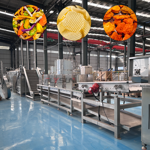 Customizable Length Automatic Tunnel Type Frying Production Line Continuous Mesh Belt Deep Frying <b>Machine</b> - Product Image 1