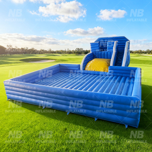Plataforma Doble Inflable para Saltos de Bungee al Aire Libre con Pared de PVC, Color Personalizado - Uso Comercial para Adultos - Product Image 3