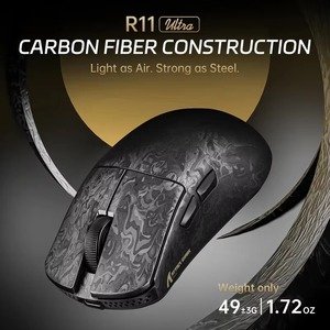 Attack Shark R11 Ultra Carbon Fiber 8k PAW3950MAX Wireless Gaming <b>Mouse</b> 20000 FPS Static Scan Rate 49g Ultra USB/Type-C - Product Image 4